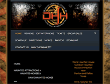 Tablet Screenshot of danshauntedhouse.com